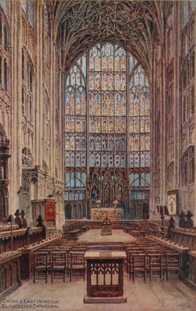 Koro ve Doğu Penceresi, Gloucester Katedrali by Alfred Robert Quinton