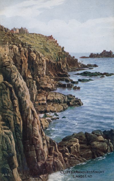 Cliffs and Armored Knight, Lands End by Alfred Robert Quinton