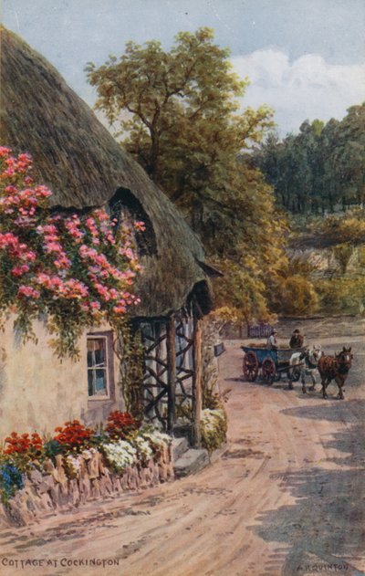 Cottage at Cockington  by Alfred Robert Quinton