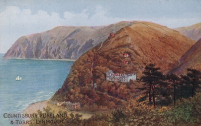 Countisbury Foreland ve Torrs, Lynmouth, Devon by Alfred Robert Quinton