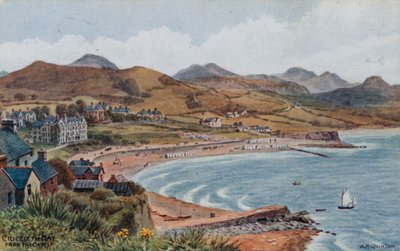 Criccieth Bay from the Castle  by Alfred Robert Quinton