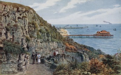 Folkestone, Zig Zag Path and Pier  by Alfred Robert Quinton