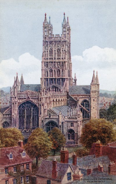 Gloucester Cathedral, from the West  by Alfred Robert Quinton