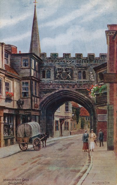 High Street Kapısı, Salisbury by Alfred Robert Quinton