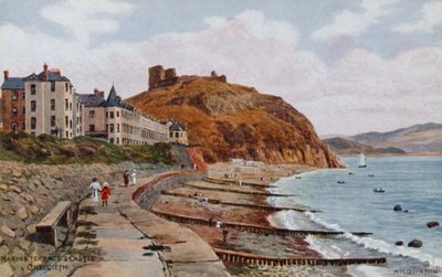 Marine Terrace und Castle, Criccieth  by Alfred Robert Quinton