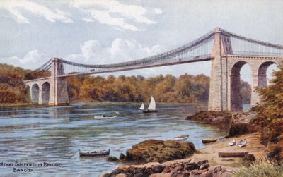 Menai Suspension Bridge, Bangor  by Alfred Robert Quinton