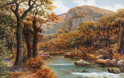 Watersmeet yakınında, Lynmouth by Alfred Robert Quinton