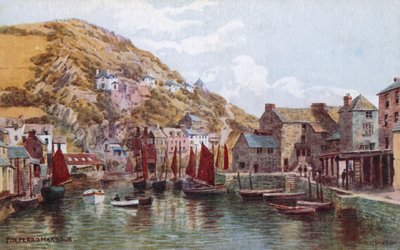 Polperro Harbour  by Alfred Robert Quinton