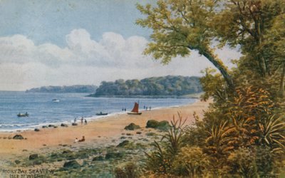 Priory Körfezi Deniz Manzaralı, Wight Adası by Alfred Robert Quinton