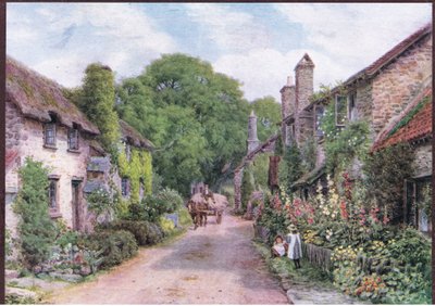 Rossington, Porlock yakınlarında, Somerset, Dent & Sons Limited tarafından yayınlanan The Cottages and the Village Life of Rural England
