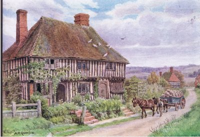 Küçük Hythe, Nr Tenterden, Kent, Dent & Sons Limited tarafından yayınlanan The Cottages and the Village Life of Rural England, 1912 by Alfred Robert Quinton