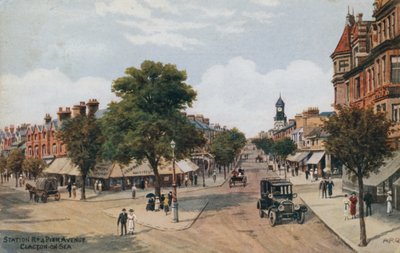 Station Rd und Pier Avenue, Clacton-on-Sea  by Alfred Robert Quinton