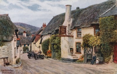 The Ship Inn, Porlock (renkli taş) by Alfred Robert Quinton