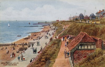 West Parade und Cliff, Clacton-on-Sea  by Alfred Robert Quinton