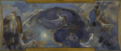 Petit Palais, güney galeri için eskiz: Şiir - Drama, 1906 ve 1914 yılları arasında (tuval üzerine yağlıboya) by Alfred Roll