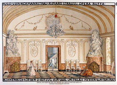 Richard Strauss: Roller tarafından Der Rosenkavaliert (The Rosenkavalier) Senografi. 2. perde by Alfred Roller
