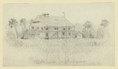 Pilotlar St. Johns nehri evi by Alfred Rudolph Waud