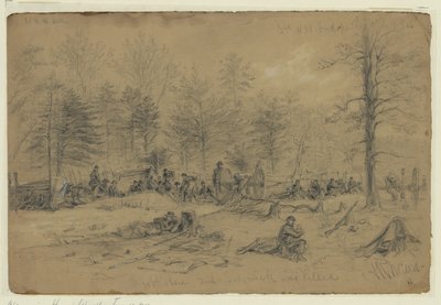 Genl nerede nokta. Sedgwick öldürüldü by Alfred Rudolph Waud