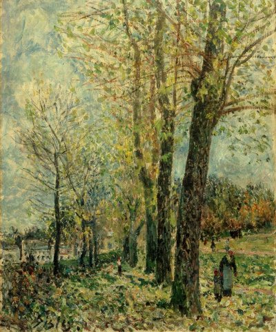 A.Sisley, Moret yakınlarında kırsal by Alfred Sisley
