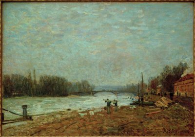 Felaketten sonra, Suresnes köprüsünde Seine by Alfred Sisley