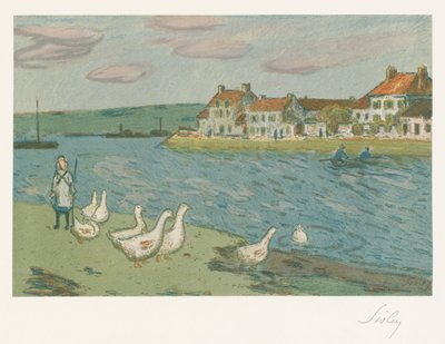 Nehrin Kıyıları, 1897 by Alfred Sisley