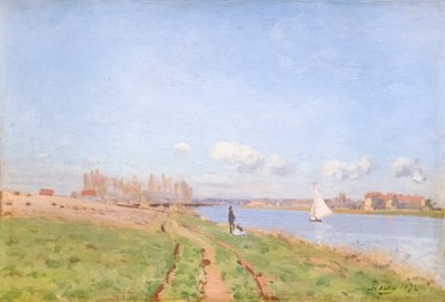 Argenteuil'deki Seine Kıyıları by Alfred Sisley