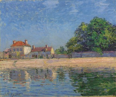 Loing Bankaları, Saint-Mammes, 1885 by Alfred Sisley