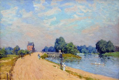 Hampton Court Yolu by Alfred Sisley