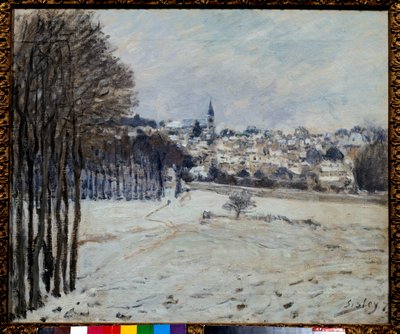 La neige a Marly Tablosu, Alfred Sisley (1839-1899) 1875 Güneş. 0,46x0,56 m Paris, Orsay Müzesi by Alfred Sisley