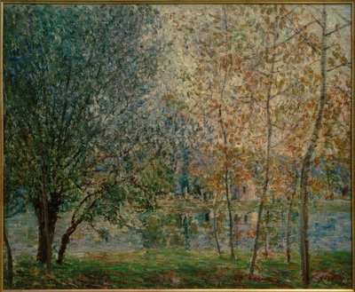 İlkbaharda Loing Kanalı by Alfred Sisley
