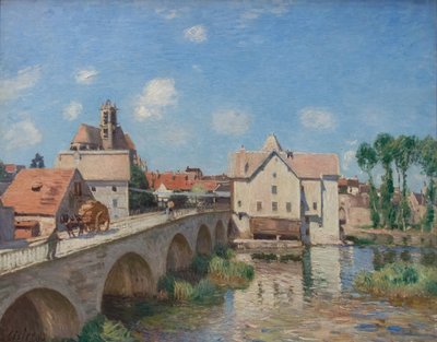 Moret Köprüsü by Alfred Sisley