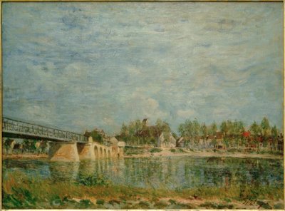 Saint-Mammès köprüsü by Alfred Sisley