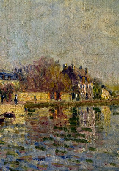 Loing Detay Kanalı. Alfred Sisley (1839-1899) 1884 Güneş tarafından tablo. 0,38x0,55 m Paris, Orsay Müzesi by Alfred Sisley