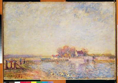 Ördeklerle Nehir Manzarası, 1881 by Alfred Sisley
