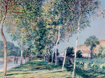 Louveciennes'e Giden Yol, Alfred Sisley (1839-1899) by Alfred Sisley