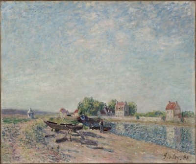 Saint-Mammes, Loing Kanalı by Alfred Sisley