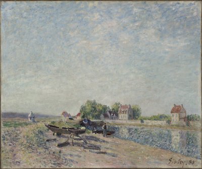 Saint-Mammès, Loing Kanalı by Alfred Sisley