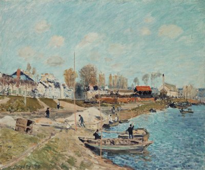 Rıhtımda Kum, 1875 by Alfred Sisley