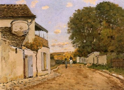Louveciennes'deki Sokak (Rue de la Princesse), 1873 dolayları (tuval üzerine yağlı boya) by Alfred Sisley