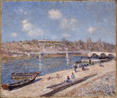 Saint-Mammès Plajı by Alfred Sisley