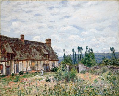 Terk edilmiş sazdan kulübe, 1894 by Alfred Sisley