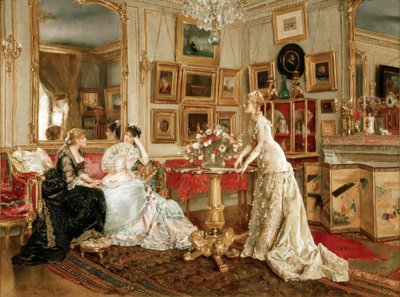 A.Stevens, Ressamın Yazı Odası by Alfred Emile Stevens