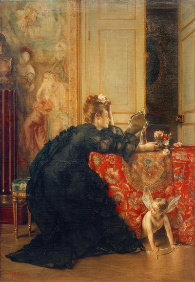A.Stevens, Dul veya Dulluğun Son Günü by Alfred Emile Stevens