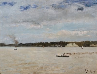 Honfleur Körfezi. 1891 by Alfred Emile Stevens