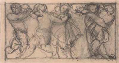 Cherubs Grubu (bir friz için tasarım?) by Alfred Emile Stevens