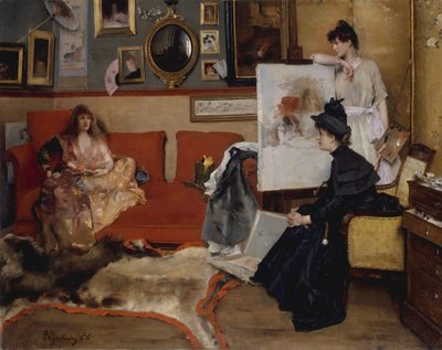 Stüdyoda, 1888. by Alfred Emile Stevens