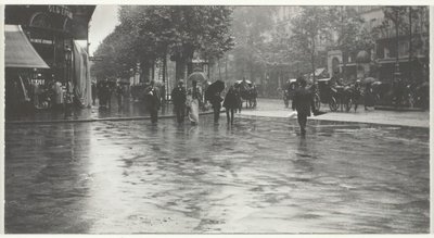 Bulvarda Islak Bir Gün, Paris, 1894, basılmış 191832. by Alfred Stieglitz