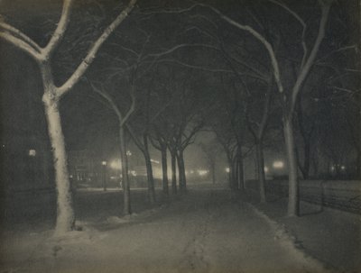Buzlu Bir Gece, New York by Alfred Stieglitz