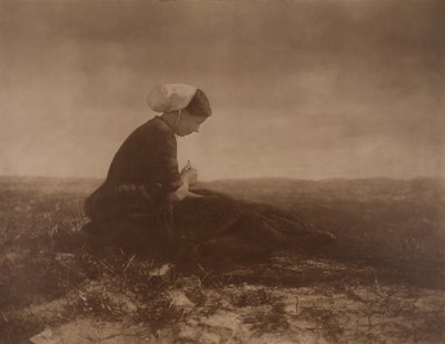 Net Mender, 1894. by Alfred Stieglitz