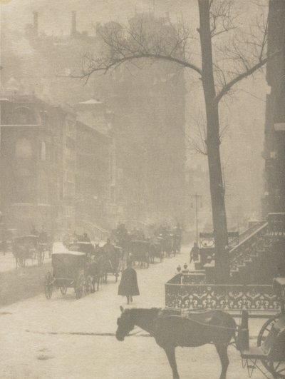 Sokak, Poster Tasarımı (fotogravür) by Alfred Stieglitz